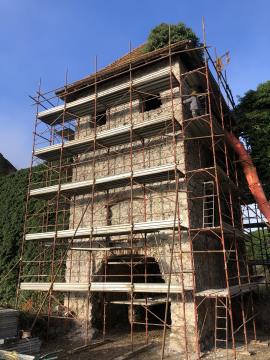 Obnova vhodne partije dvorca Soteska, arhiv Občine Dolenjske Toplice