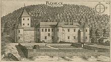 Grad Rožek v Valvasorjevi topografiji leta 1679